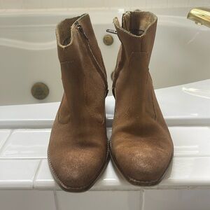 Diba True Suede Tan Booties